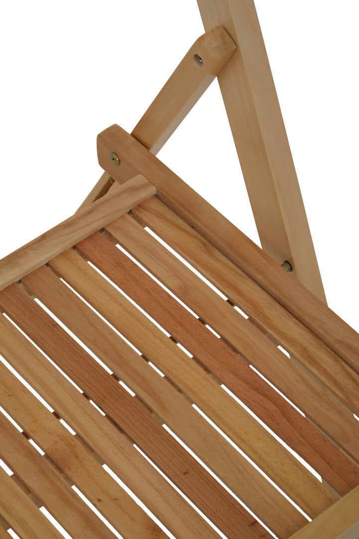 Bellamy Natural Finish Folding Chair