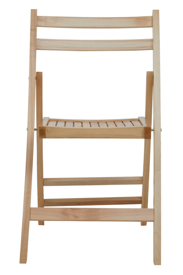 Bellamy Natural Finish Folding Chair
