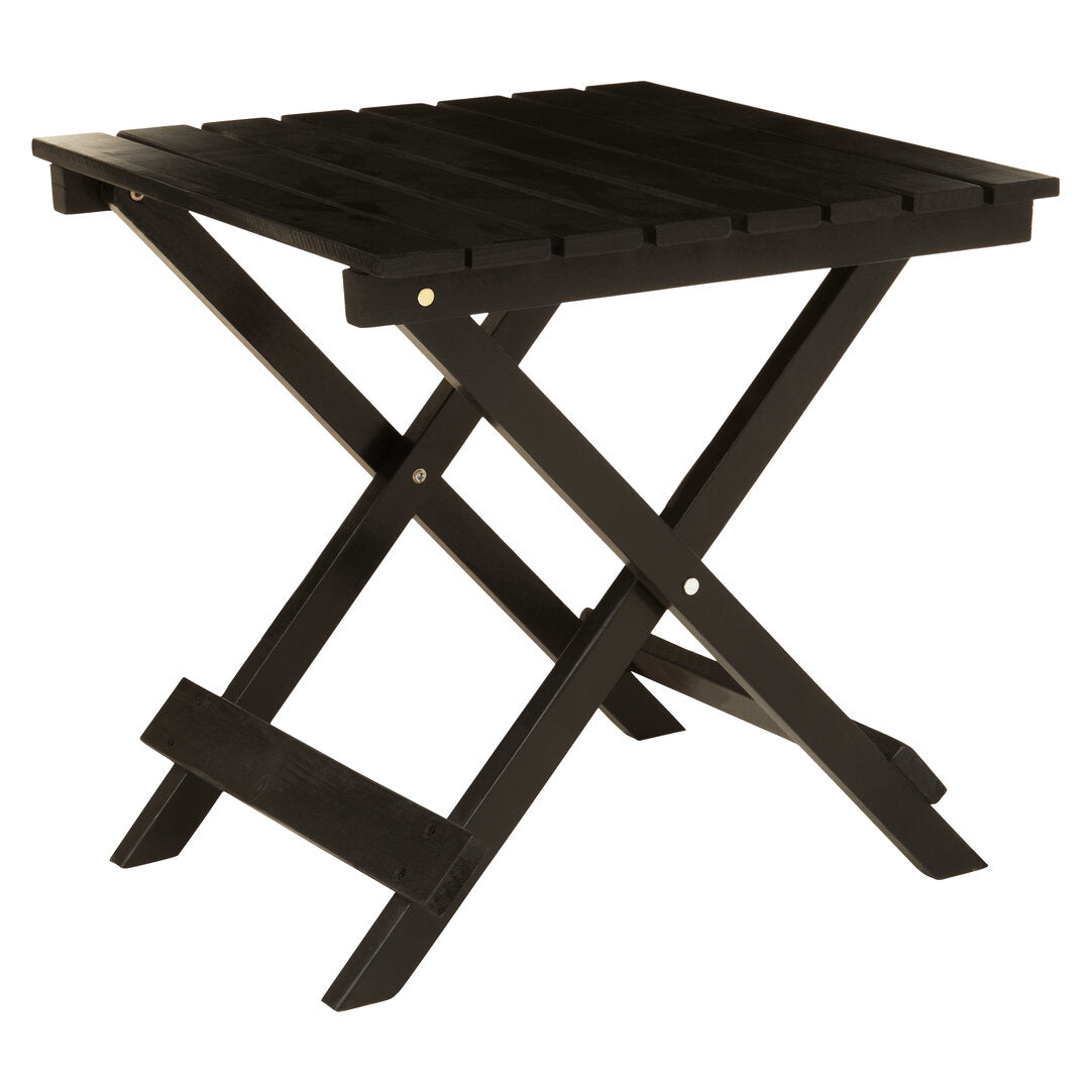 Bellamy Black Wood Folding Table