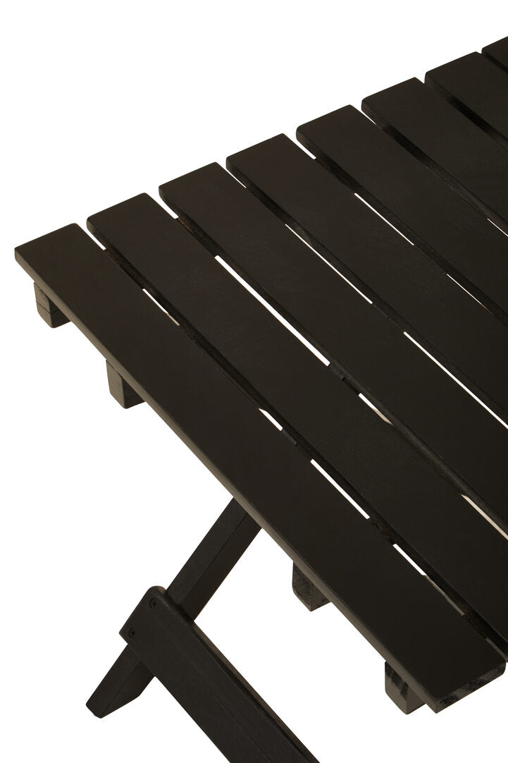 Bellamy Black Wood Folding Table