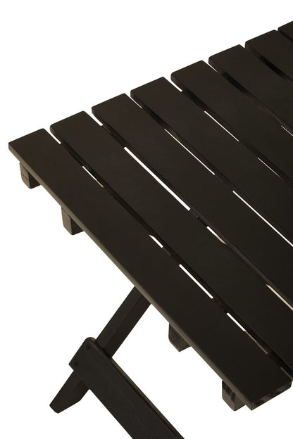 Bellamy Black Wood Folding Table