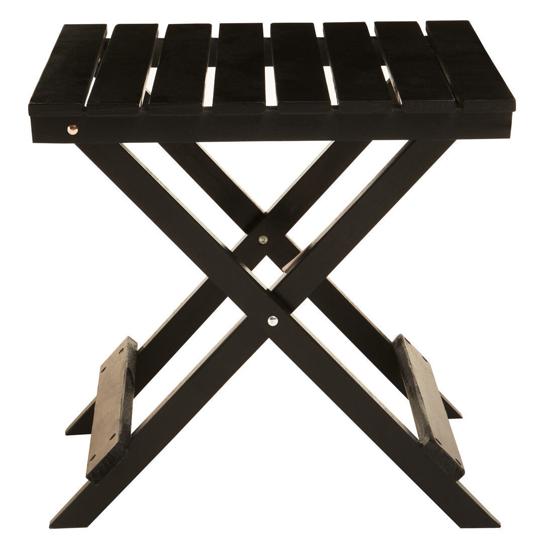 Bellamy Black Wood Folding Table