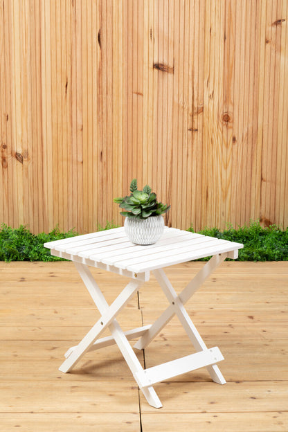 Bellamy White Folding Table