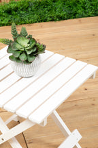 Bellamy White Folding Table