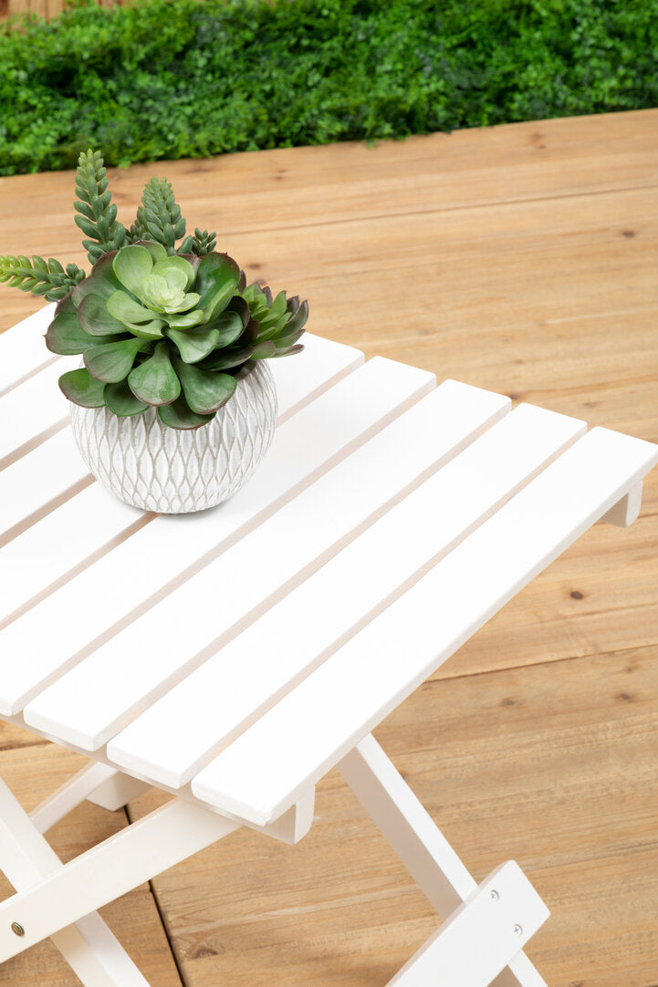 Bellamy White Folding Table