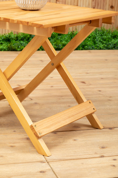 Bellamy Natural Finish Folding Table