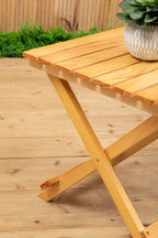 Bellamy Natural Finish Folding Table
