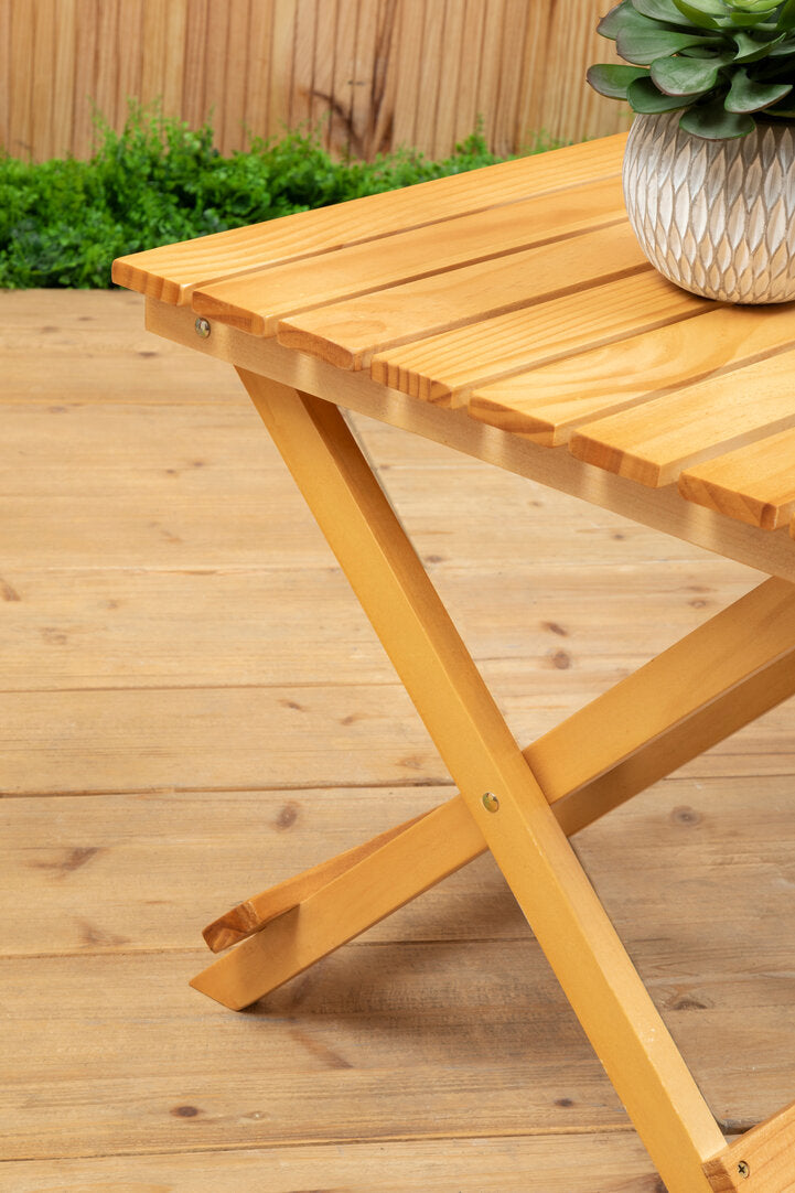 Bellamy Natural Finish Folding Table