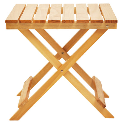 Bellamy Natural Finish Folding Table