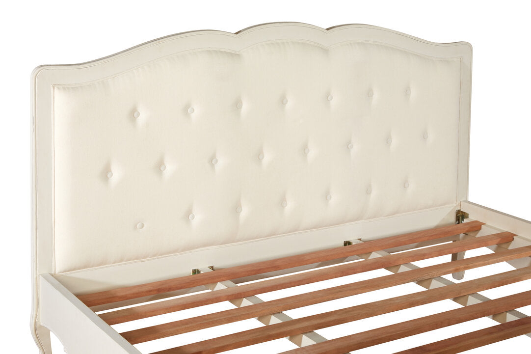 Larissa White Super Kingsize Bed