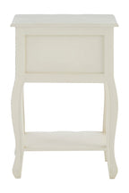 Larissa 2 Drawer White Bedside Table