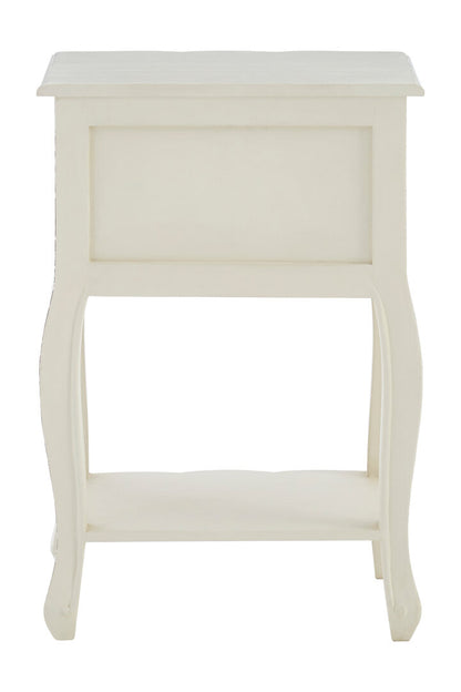 Larissa 2 Drawer White Bedside Table
