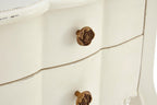 Larissa 2 Drawer White Bedside Table