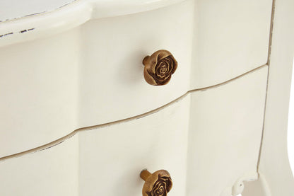 Larissa 2 Drawer White Bedside Table