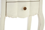Larissa 2 Drawer White Bedside Table