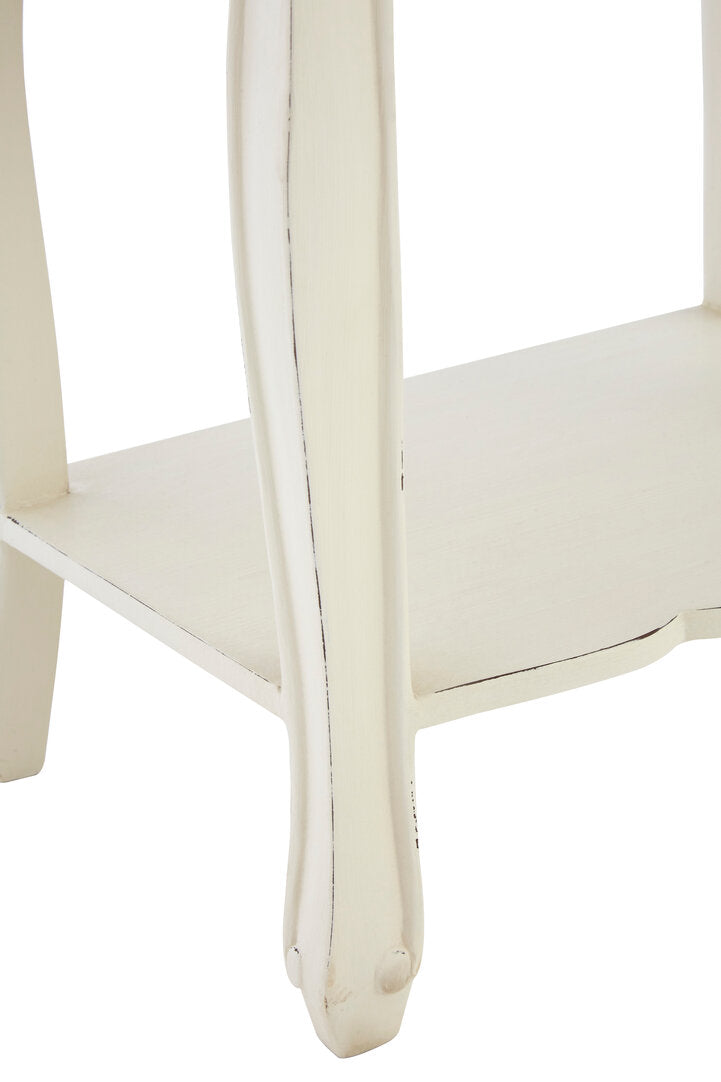 Larissa 2 Drawer White Bedside Table