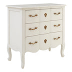 Larissa 3 Drawer White Chest