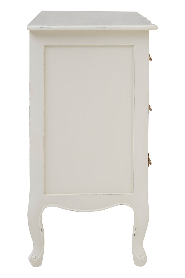 Larissa 3 Drawer White Chest