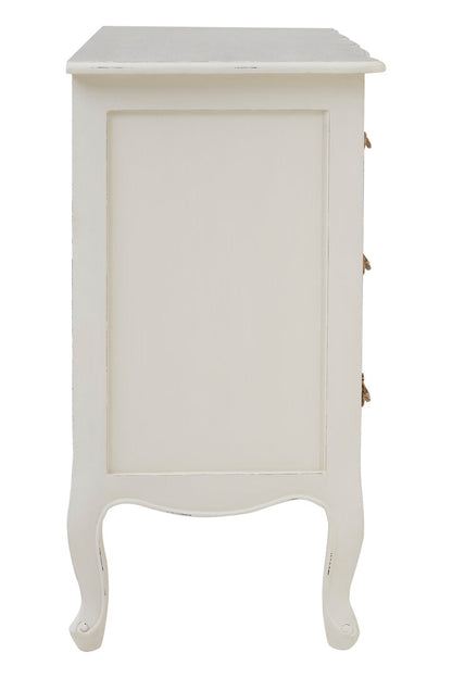 Larissa 3 Drawer White Chest