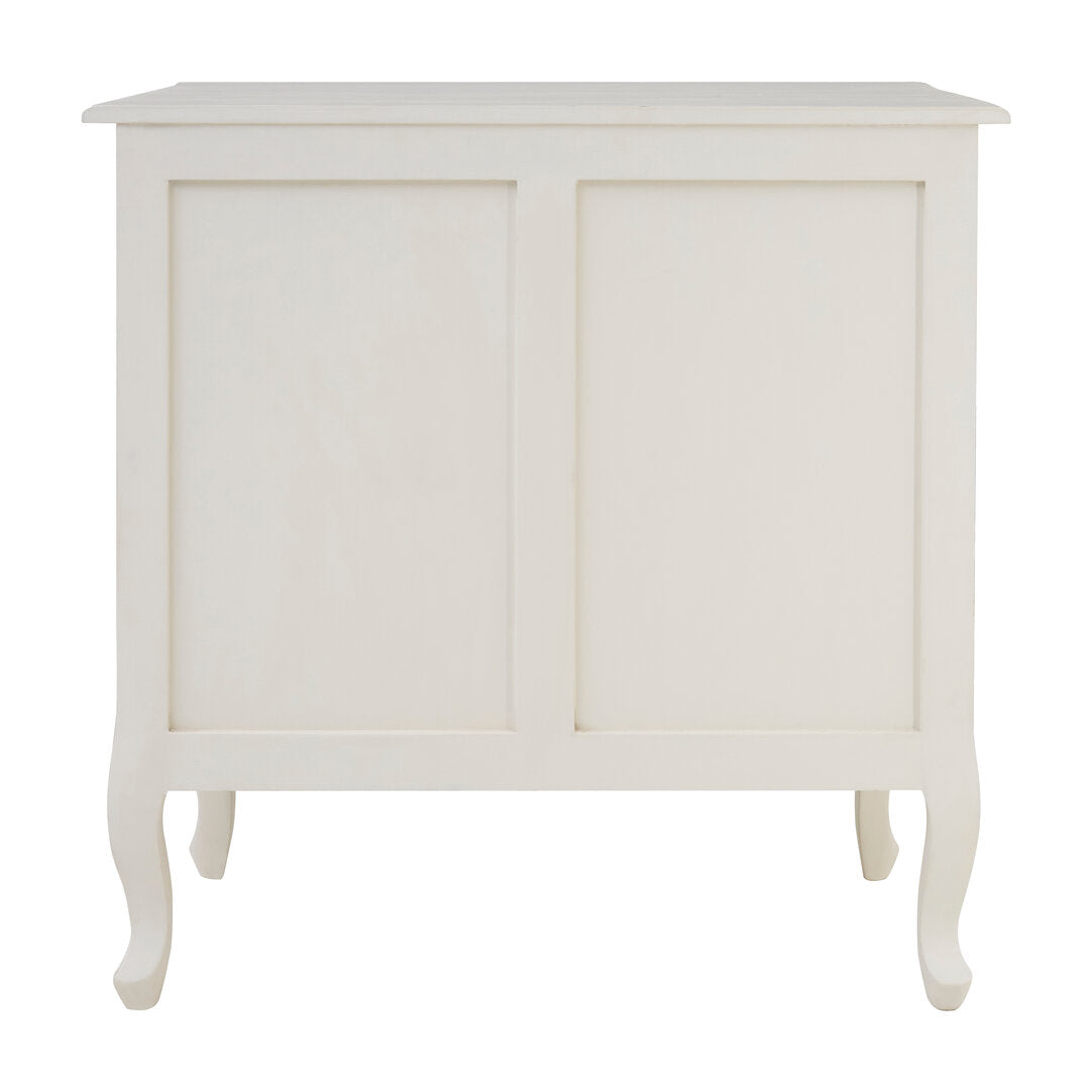 Larissa 3 Drawer White Chest