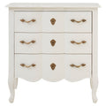 Larissa 3 Drawer White Chest