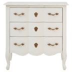 Larissa 3 Drawer White Chest