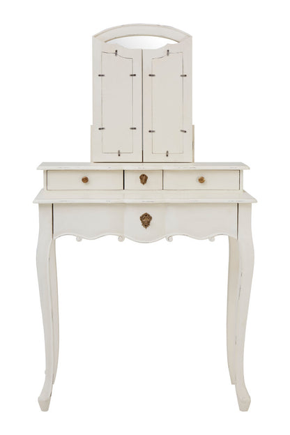 Larissa Dressing Table With Mirror White