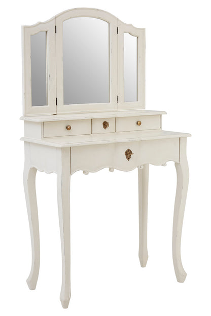 Larissa Dressing Table With Mirror White