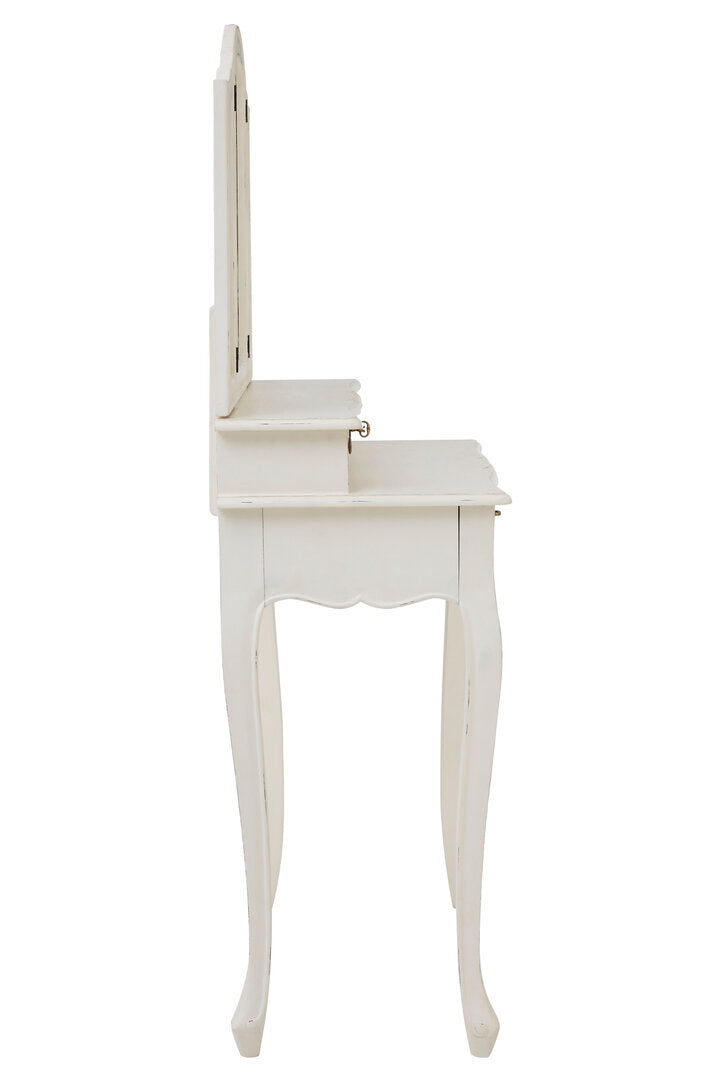 Larissa Dressing Table With Mirror White