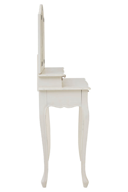 Larissa Dressing Table With Mirror White