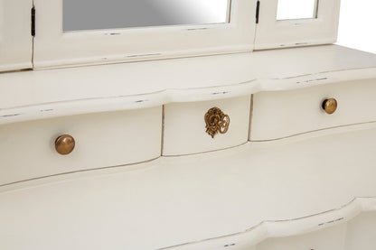 Larissa Dressing Table With Mirror White