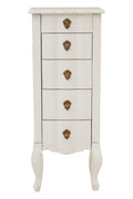 Larissa 5 Drawer Small Chest White