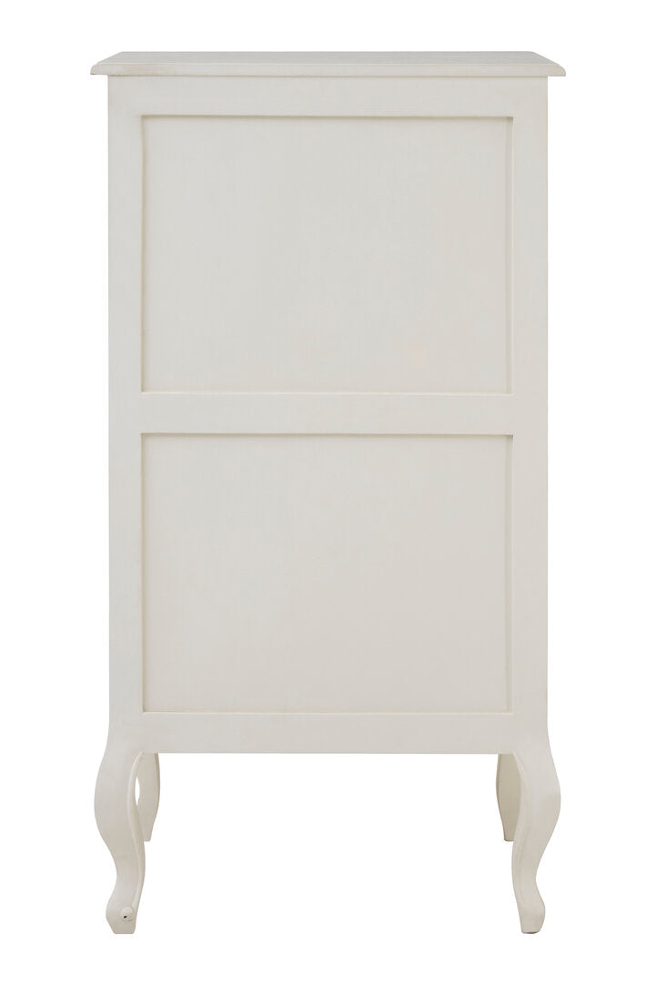 Larissa 5 Drawer White Chest
