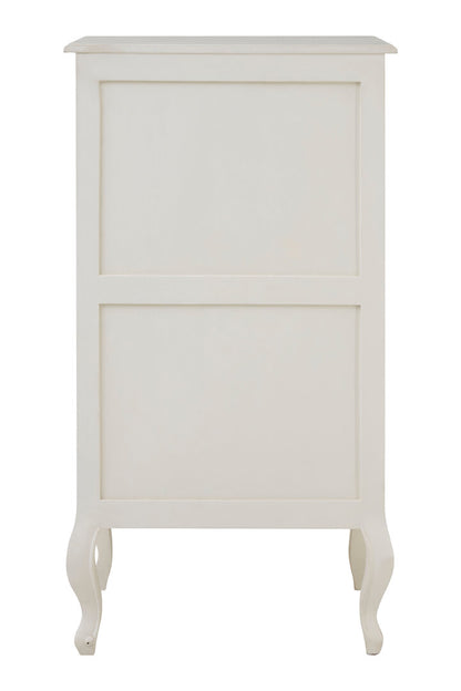 Larissa 5 Drawer White Chest