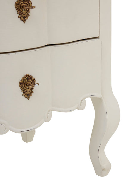 Larissa 5 Drawer White Chest