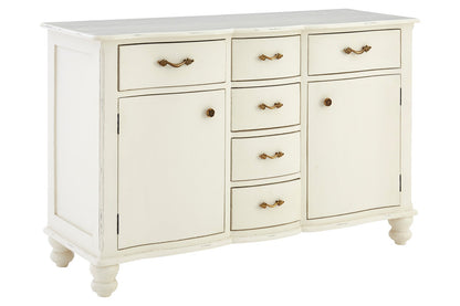 Larissa 6 Drawer White Sideboard