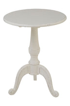 Loire Round White Pedestal Table