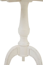 Loire Round White Pedestal Table