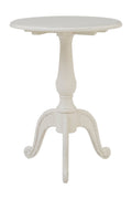 Loire Round White Pedestal Table