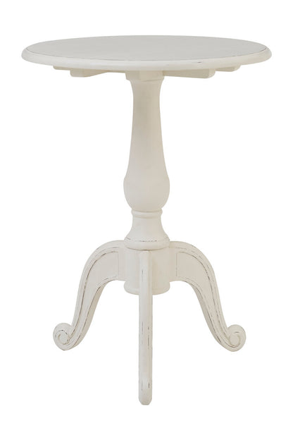 Loire Round White Pedestal Table