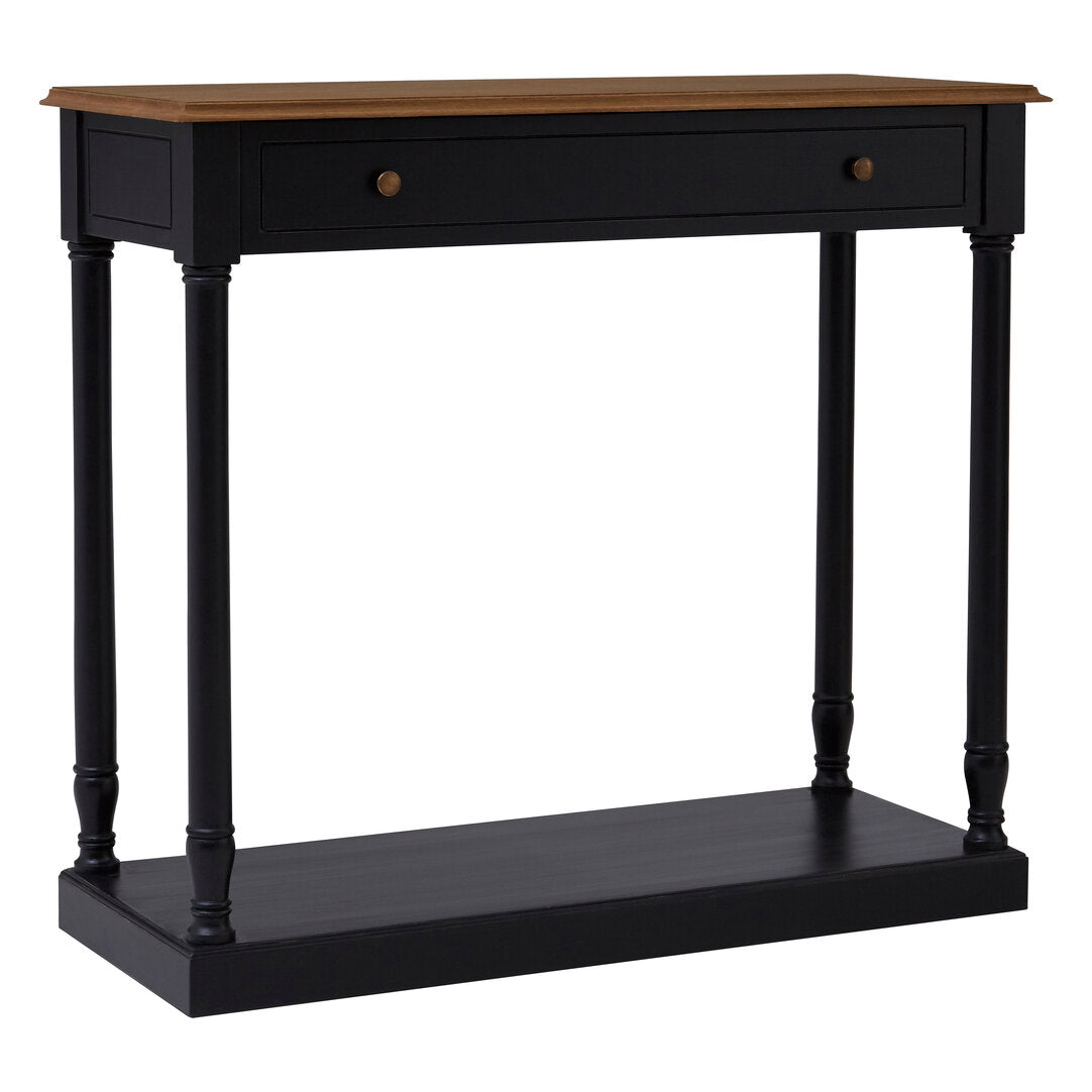 Larissa 1 Drawer Black Console Table