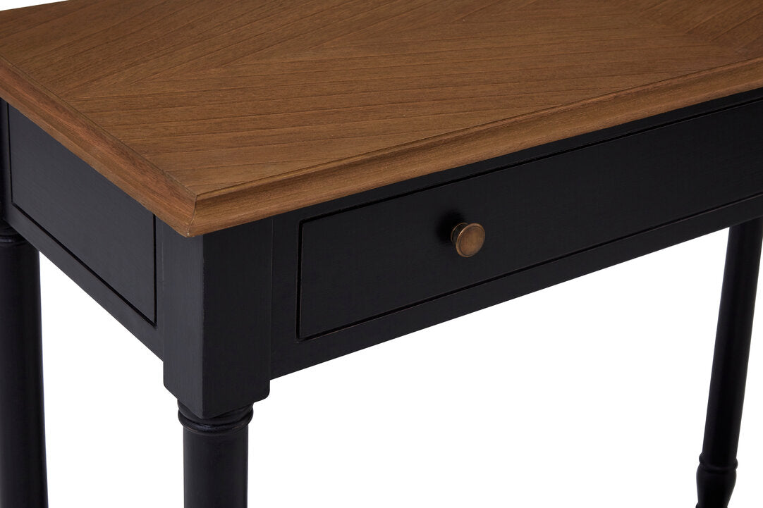 Larissa 1 Drawer Black Console Table