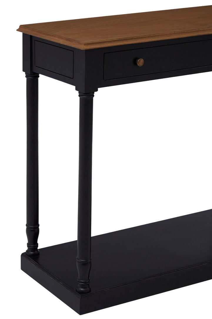 Larissa 1 Drawer Black Console Table
