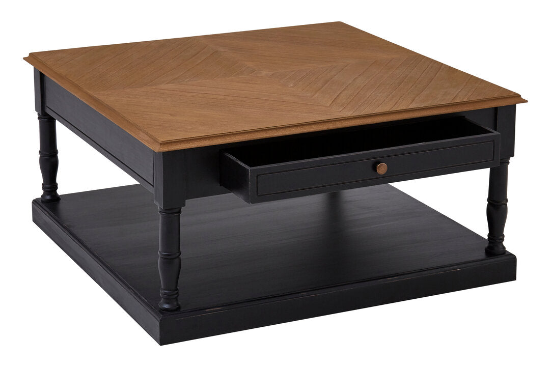 Larissa 1 Drawer Black Coffee Table