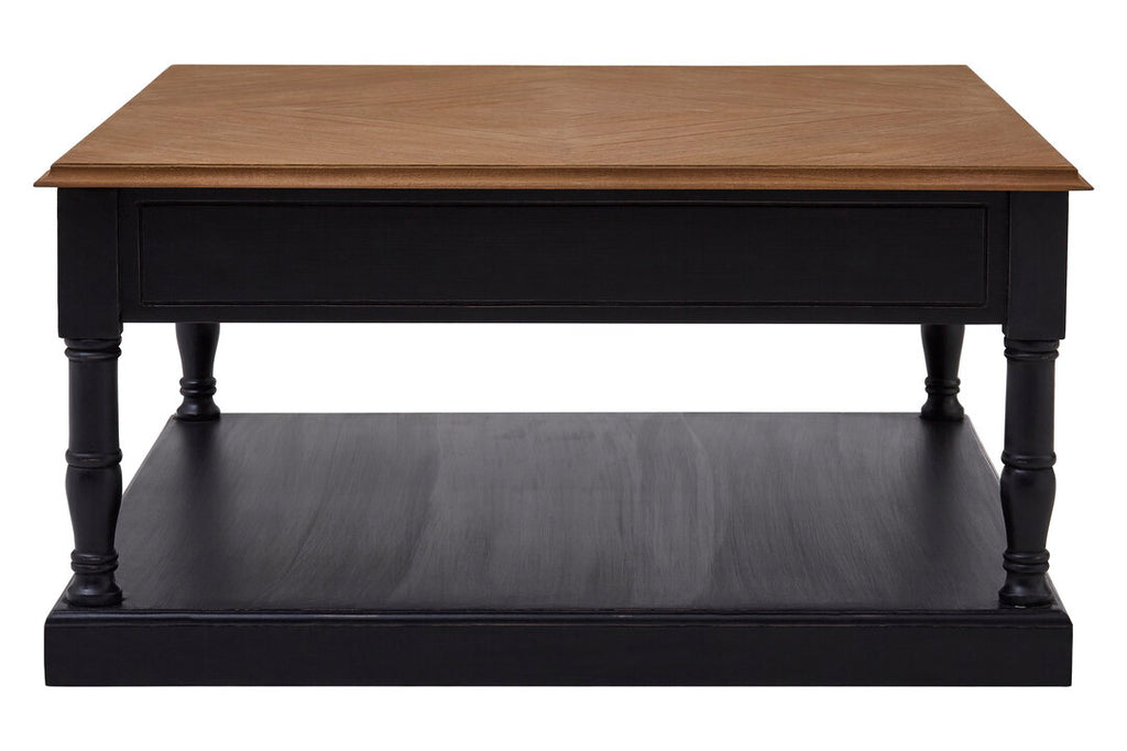 Larissa 1 Drawer Black Coffee Table