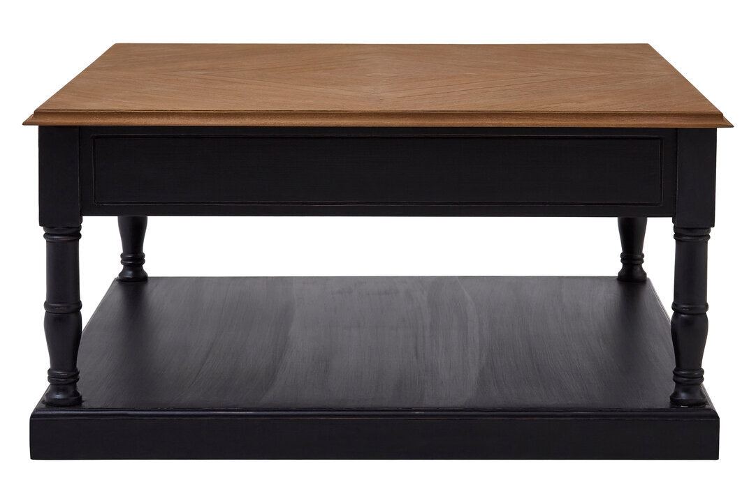 Larissa 1 Drawer Black Coffee Table