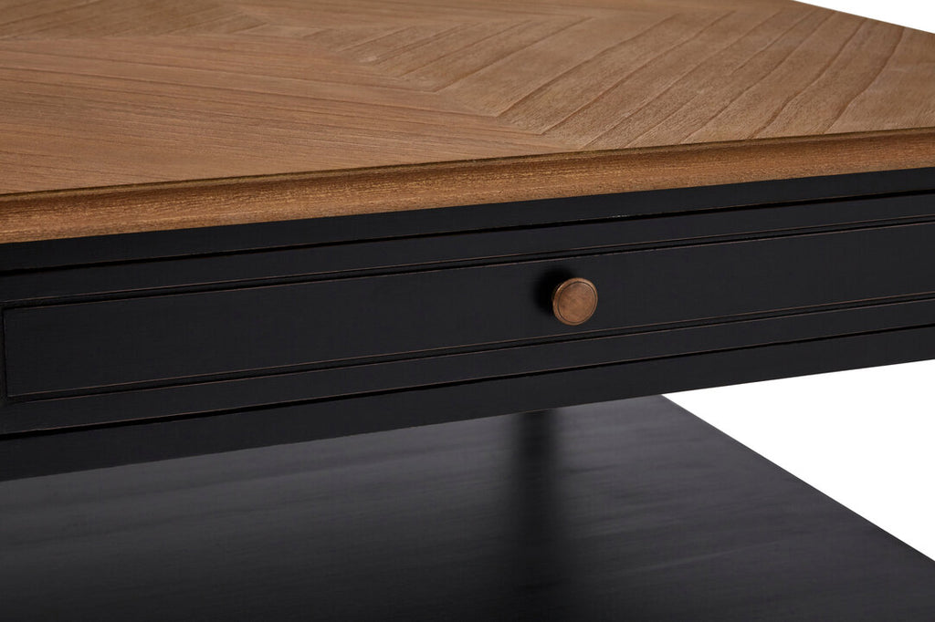 Larissa 1 Drawer Black Coffee Table
