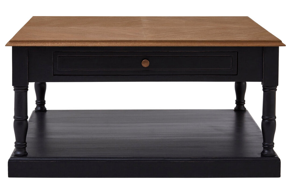 Larissa 1 Drawer Black Coffee Table