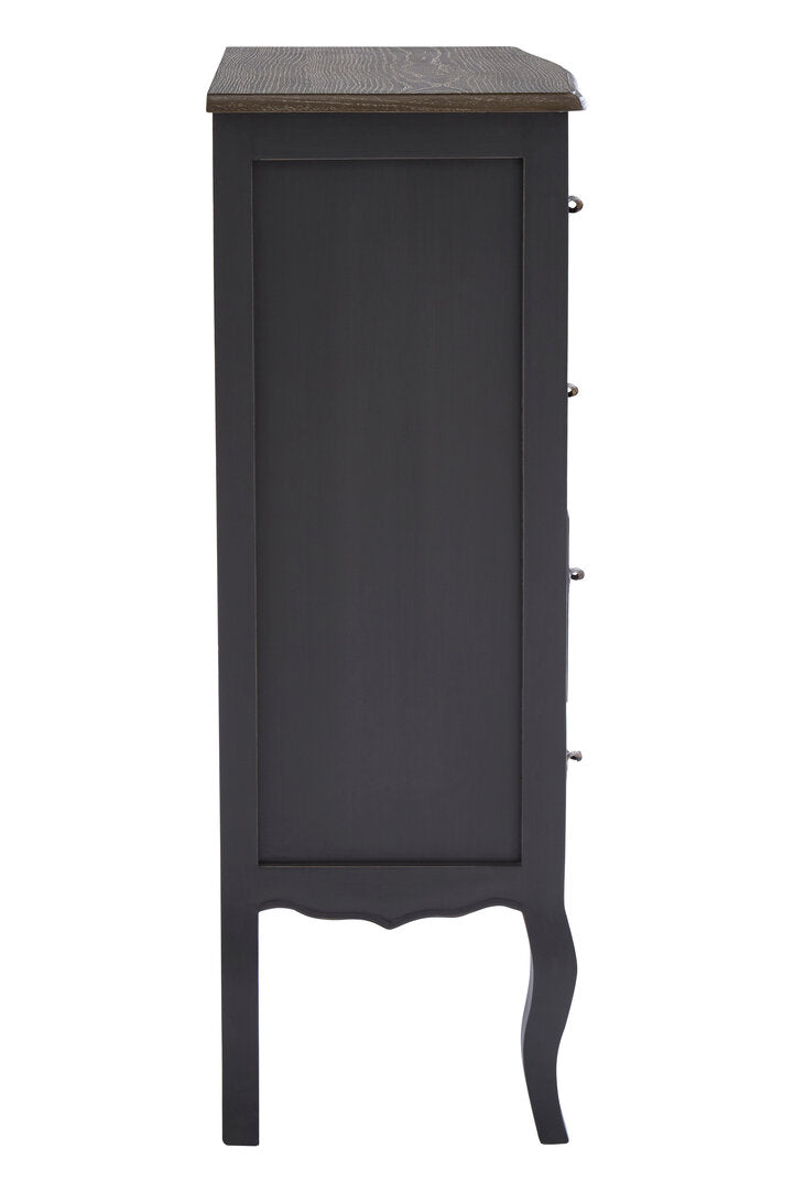 Larissa 4 Drawer Dark Grey Chest