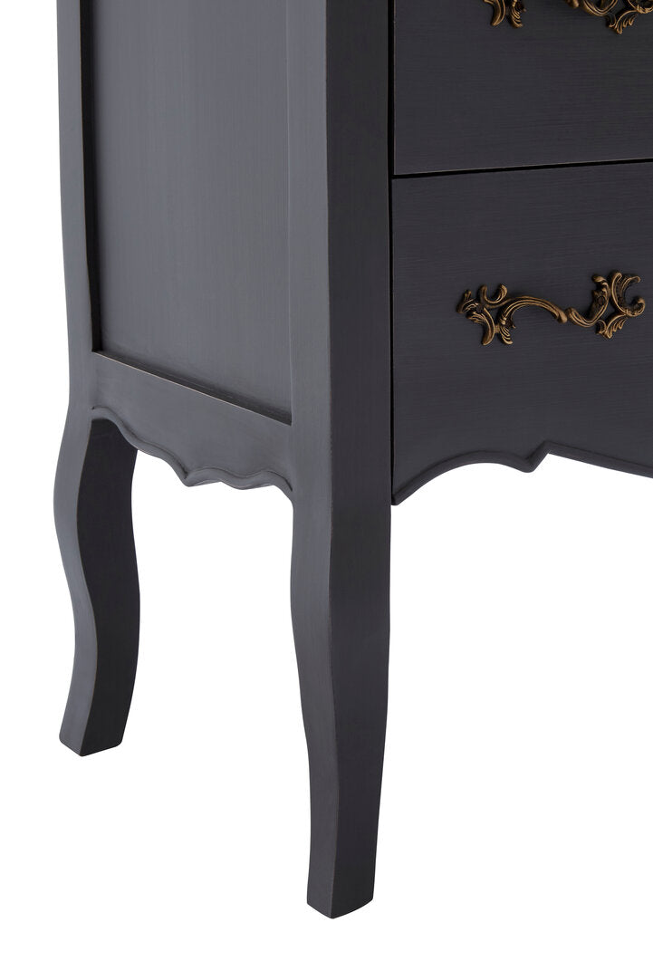 Larissa 4 Drawer Dark Grey Chest